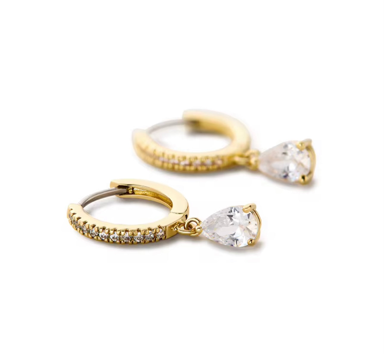 Elegant Crystal Hoop Earring kohi shop