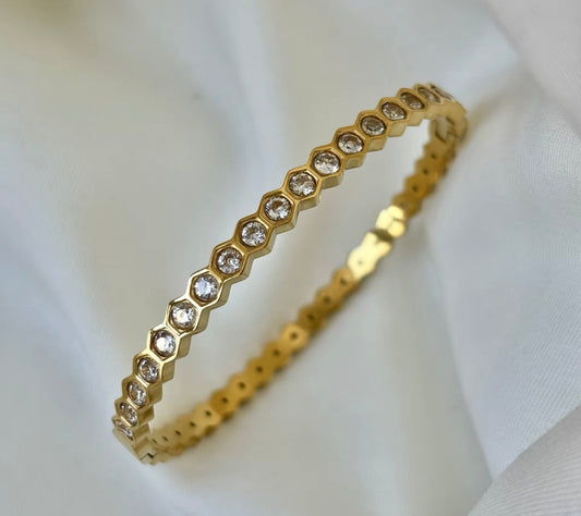Pulseiras Crystal Zirconia Bracelet Bangles kohi shop