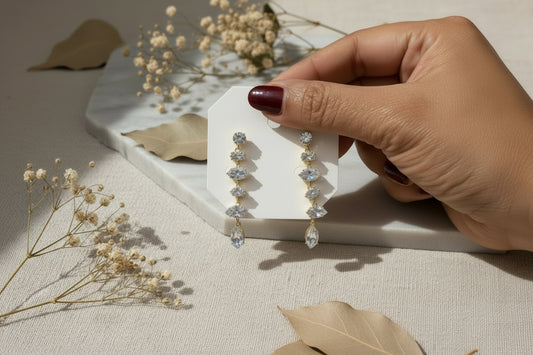 Rose Crystal Earrings