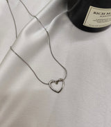 Silver Heart Necklace kohi shop