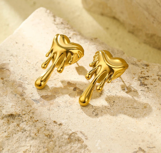 Sexy Heart Dripping Earrings kohi shop