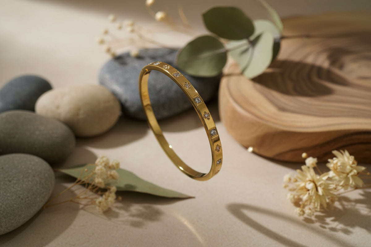 Zirconia Diamond Bangle