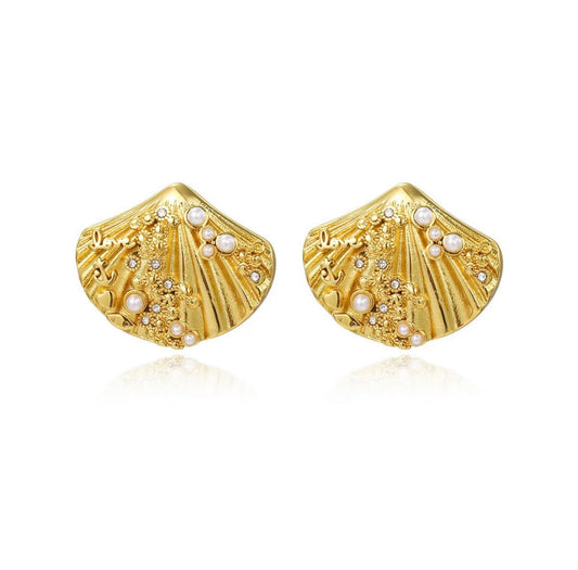 Summer Sea Shell Charm Earrings kohi shop