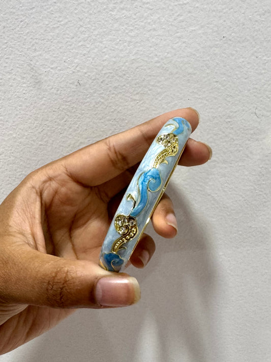 Pastel Blue Italian Bangle