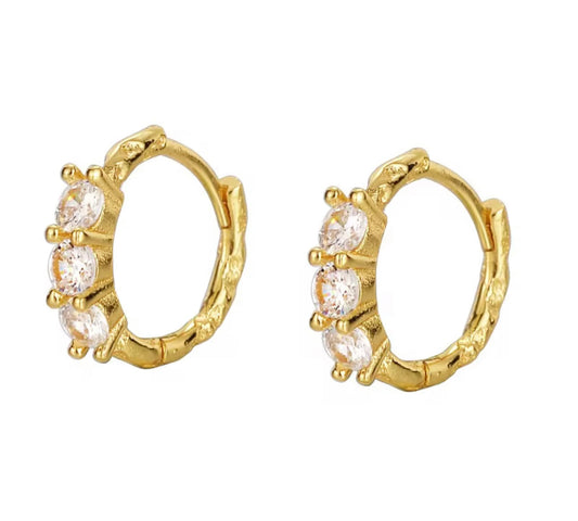Zirconia Earring Hoops kohi shop