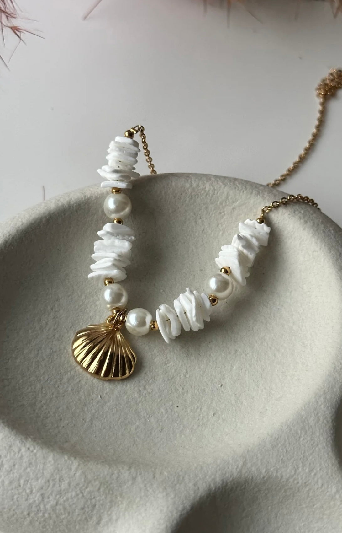 Summer Shell Pendent Beach Necklace kohi shop