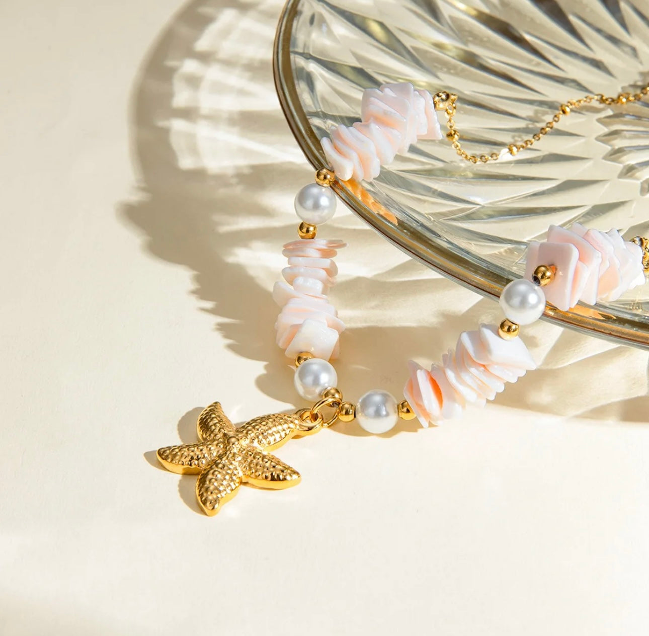 Summer Starfish Pendent Beach Necklace kohi shop