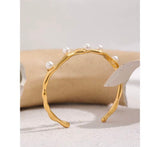Pearly Modern Cuff Bracelet kohi shop