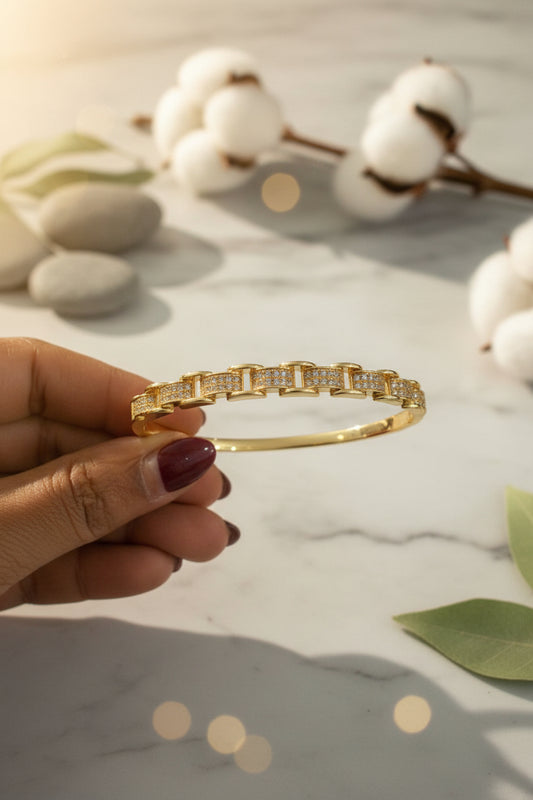 American Diamond Link Bracelet