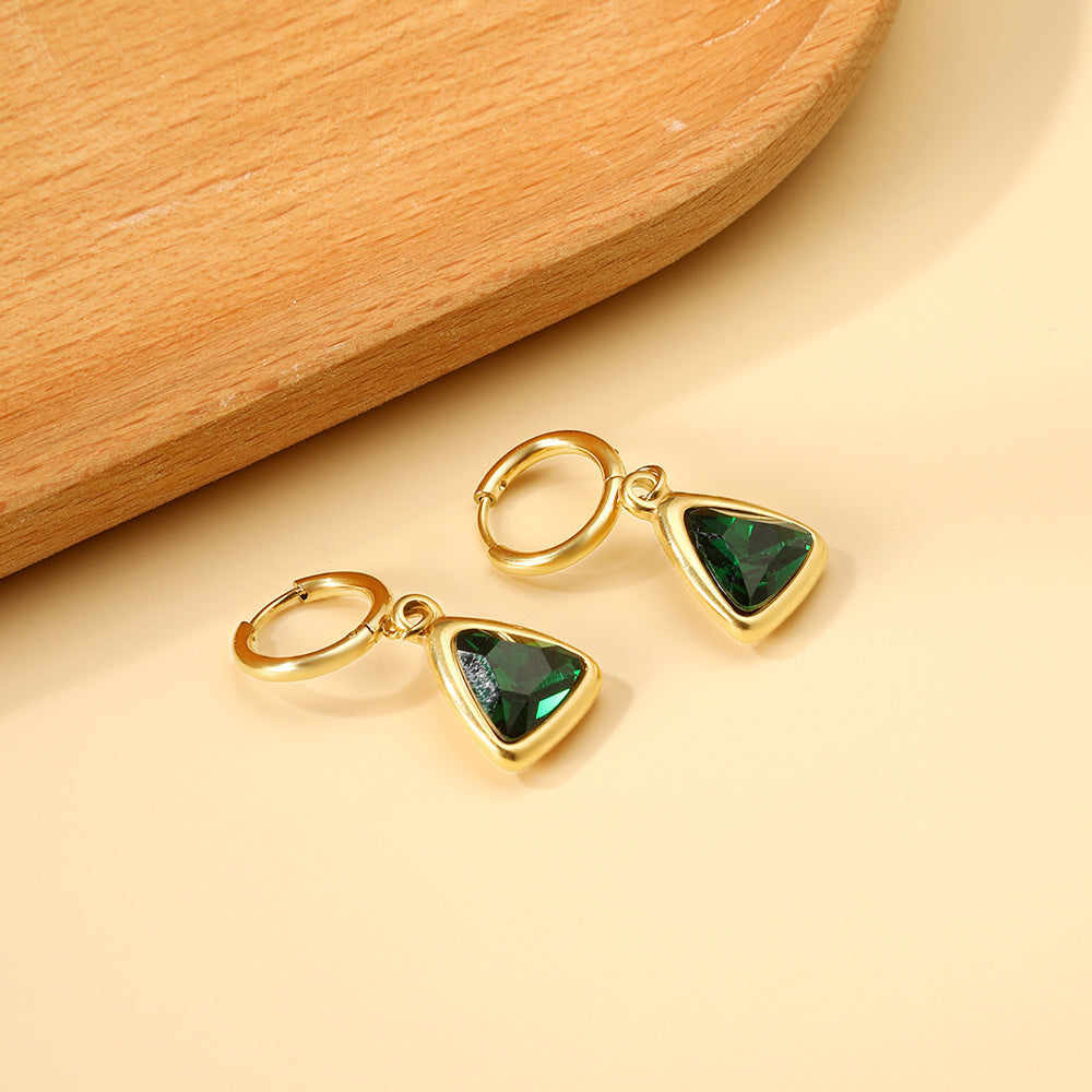 Emerald Hoops
