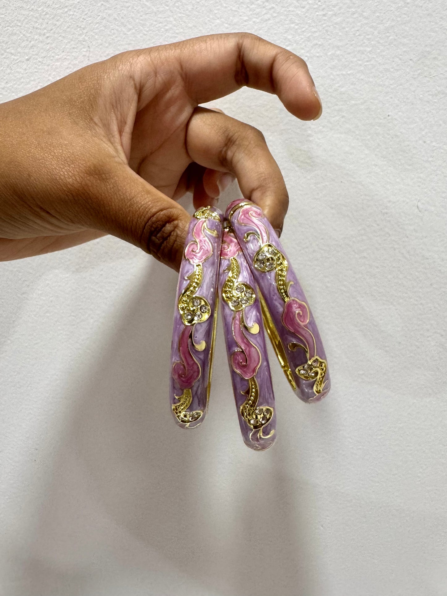 Pastel Purple Italian Bangle