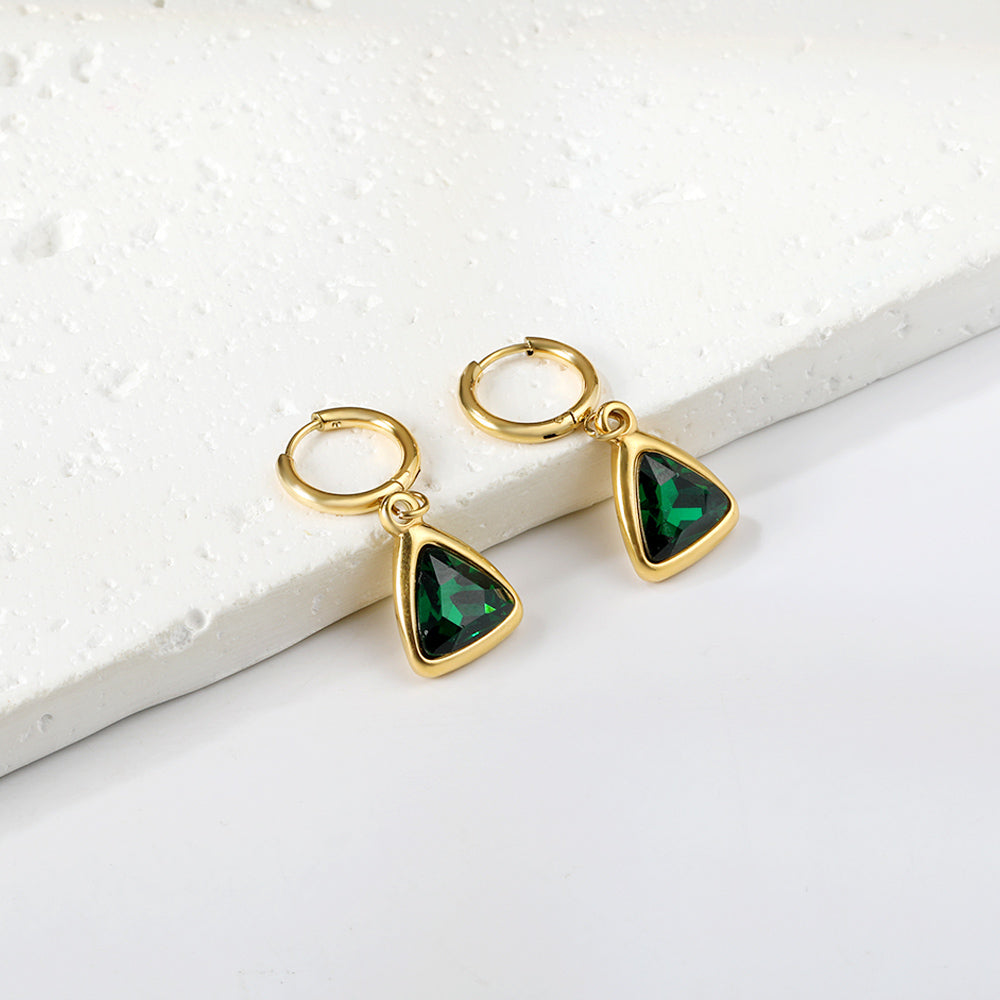 Emerald Hoops