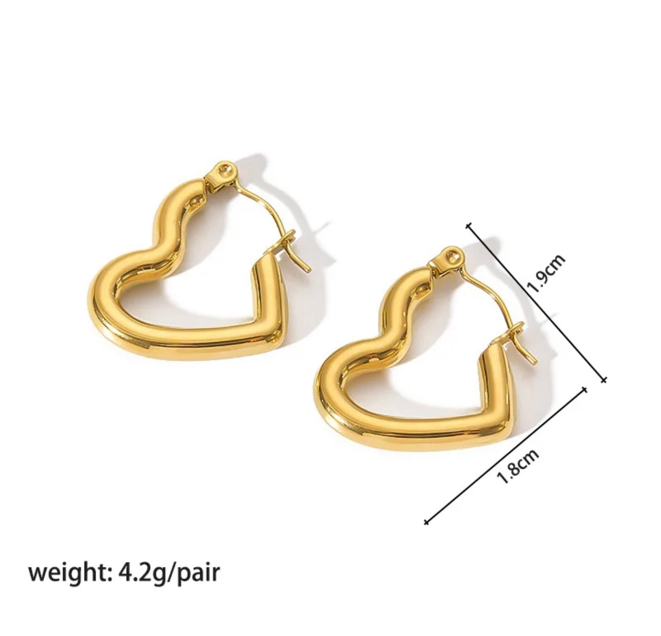 Chic Heart Hoops kohi