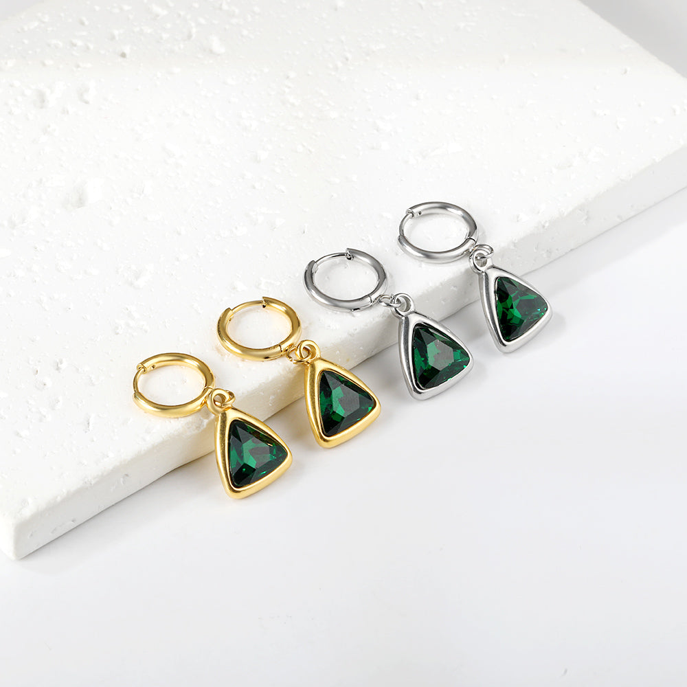 Emerald Hoops