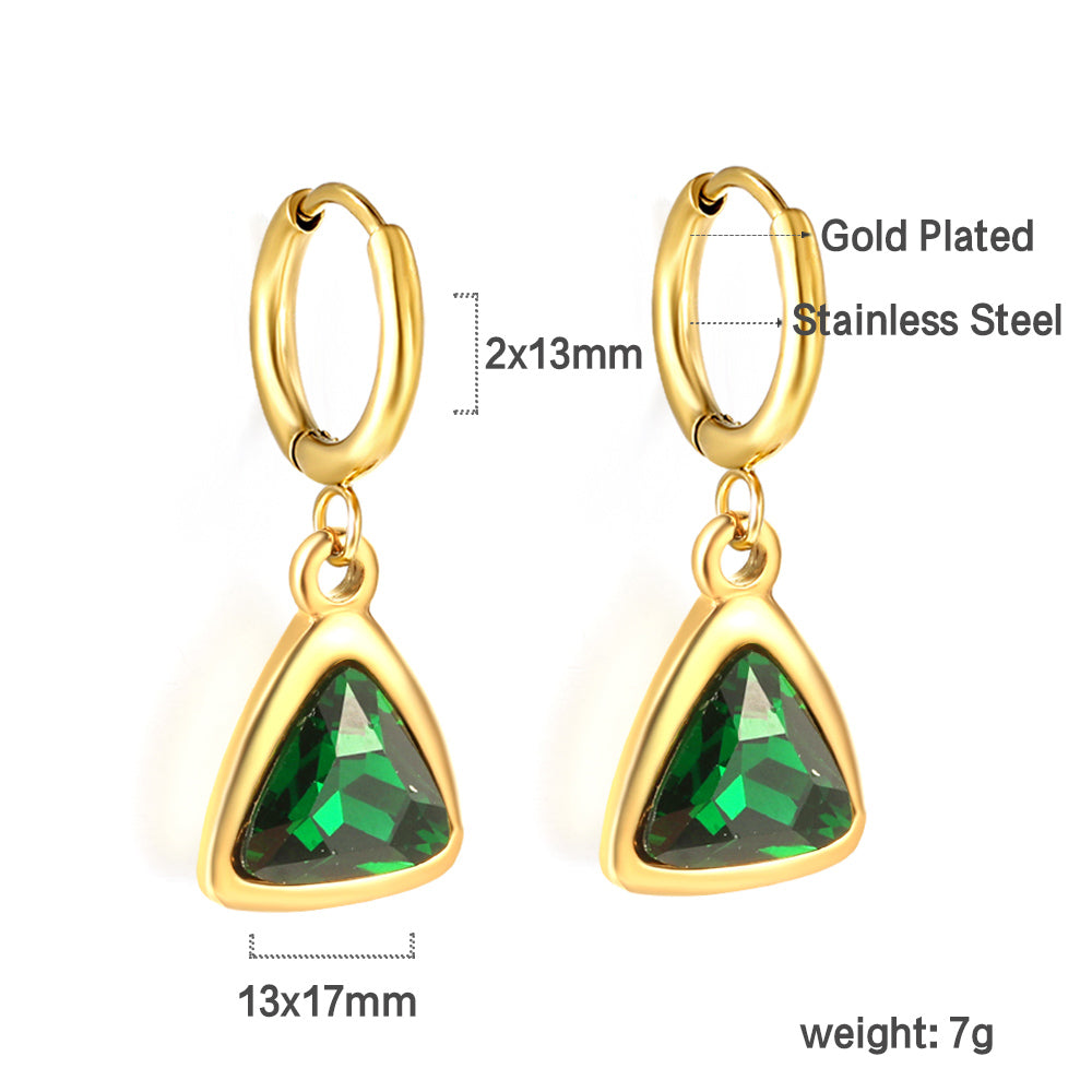 Emerald Hoops