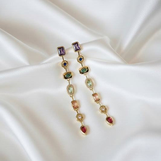 Multi Zirconia Diamond Earring