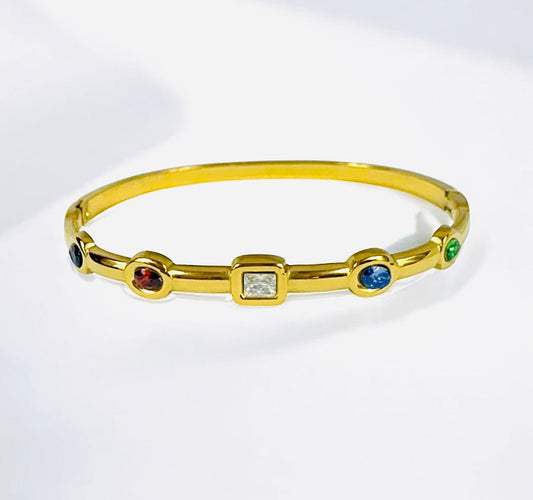 Multi Stone Traditional Bangle Bracelet kohi shop