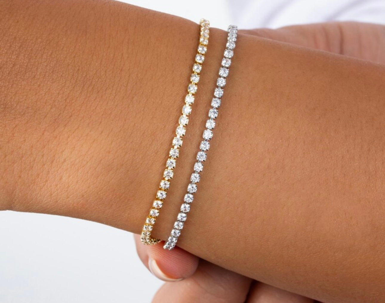 Gold Mini Tennis Bracelet
