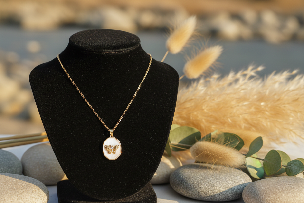 Vintage Butterfly Necklace