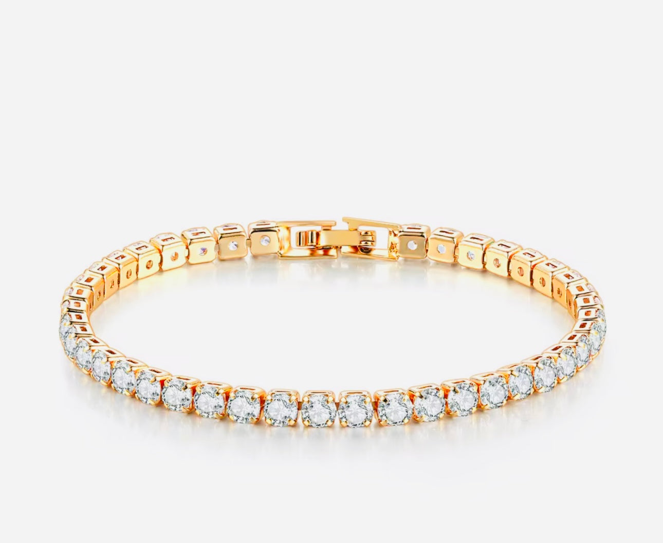 Gold Tennis Bracelet