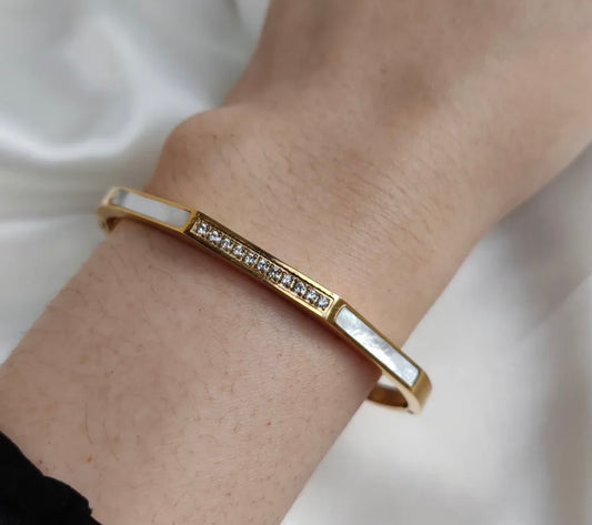 Trendy white Bangle