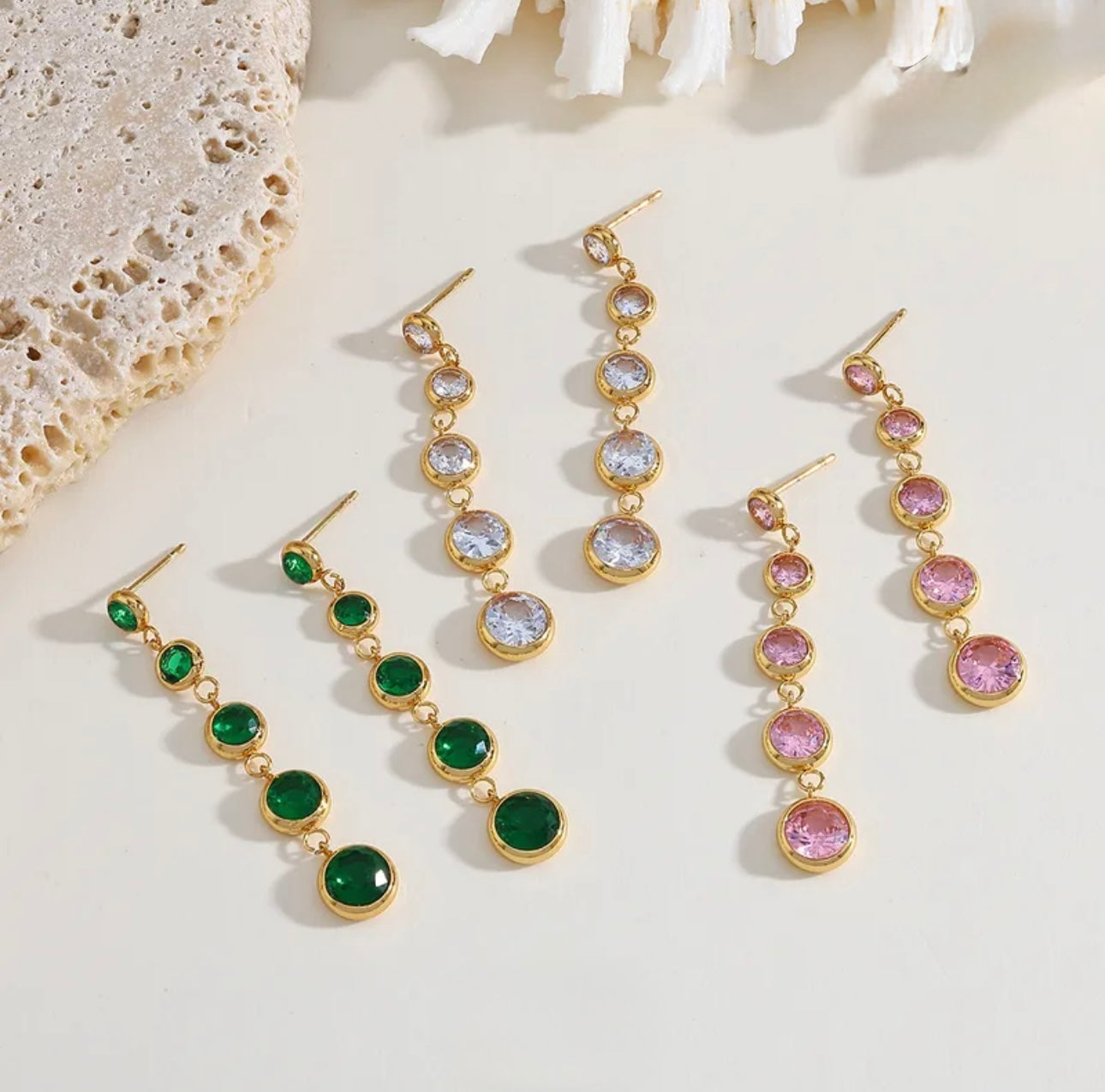 Zirconia Diamond Drop Earrings