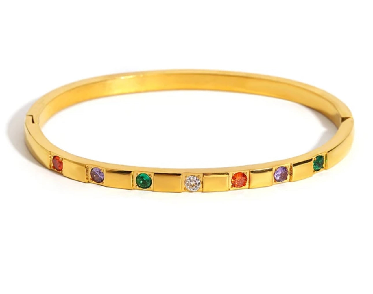 Multi colour Zirconia Bangle Bracelet kohi shop