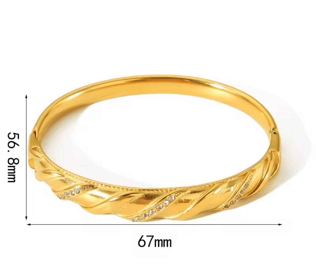 Twist Bangle Bracelet kohi shop