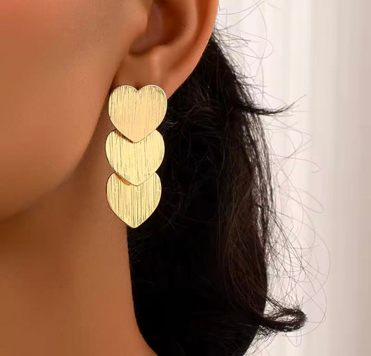 Drop Heart earing kohi