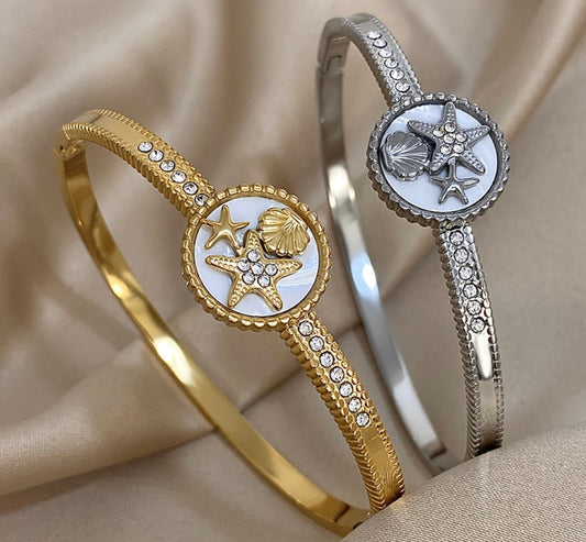 Sea Shell Bangle Bracelet kohi shop