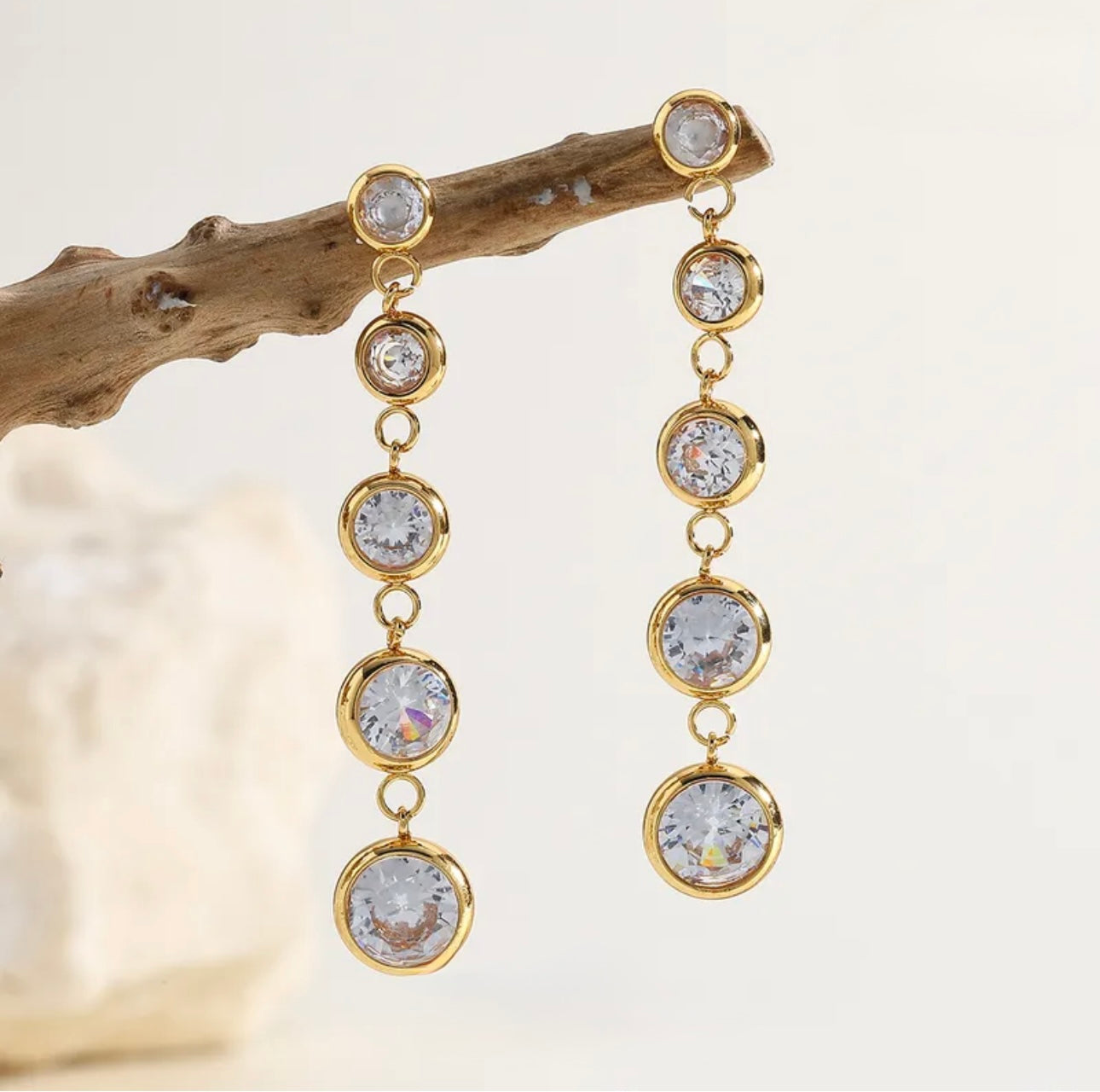 Zirconia Diamond Drop Earrings