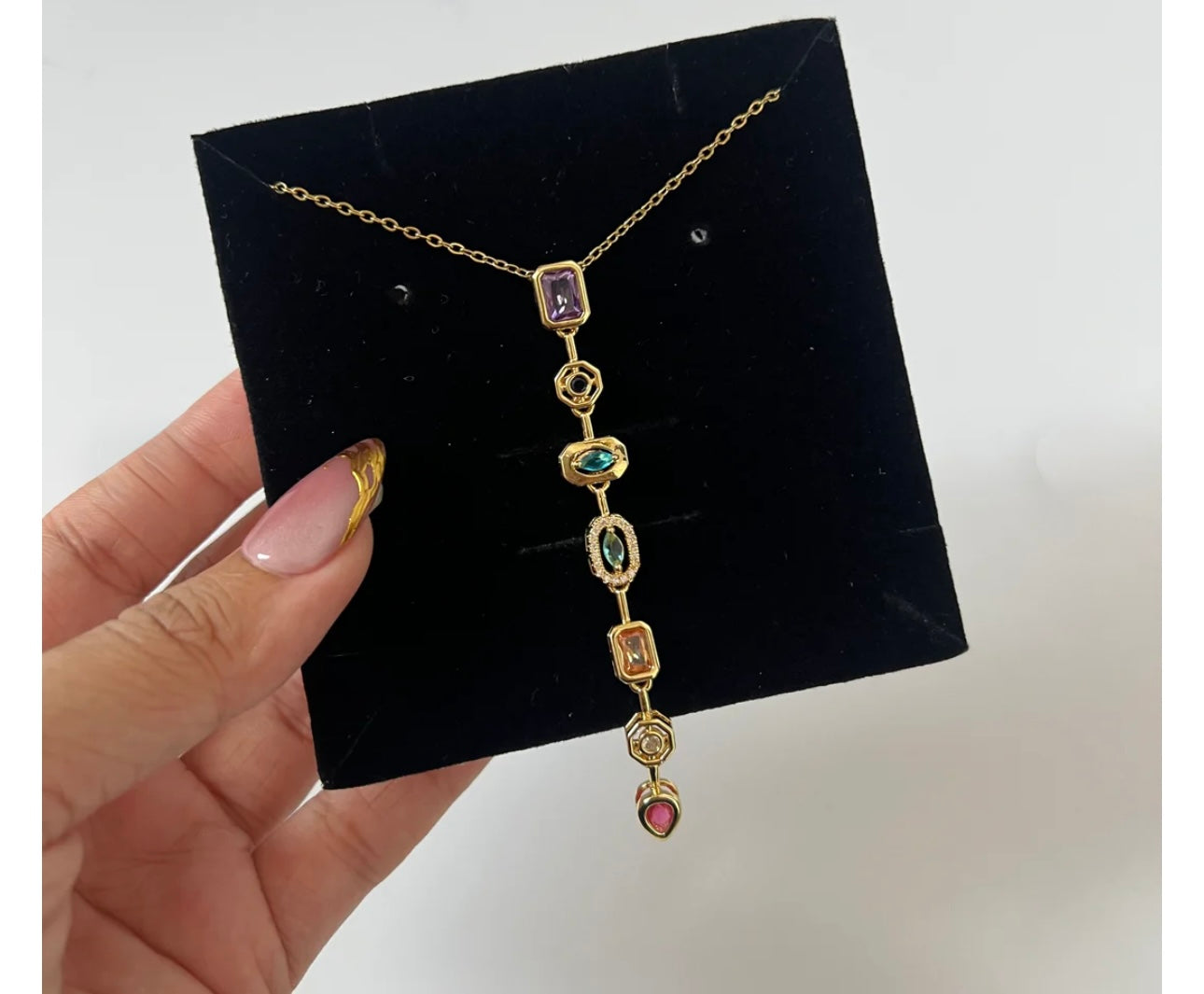 Multi Crystal Zirconia Necklace