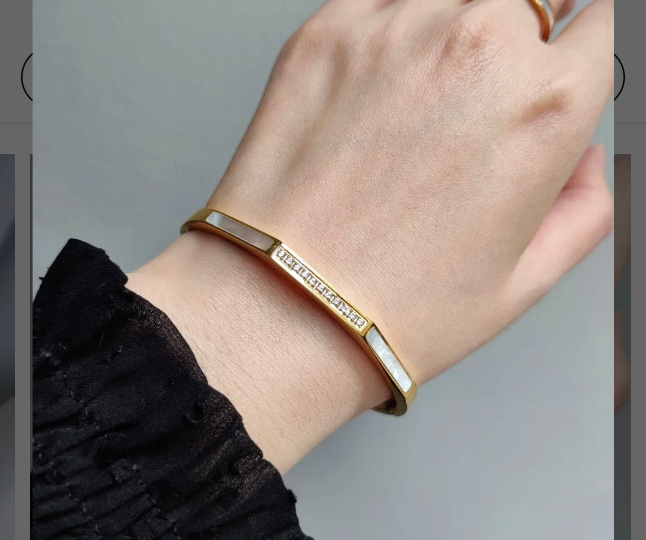 Trendy white Bangle