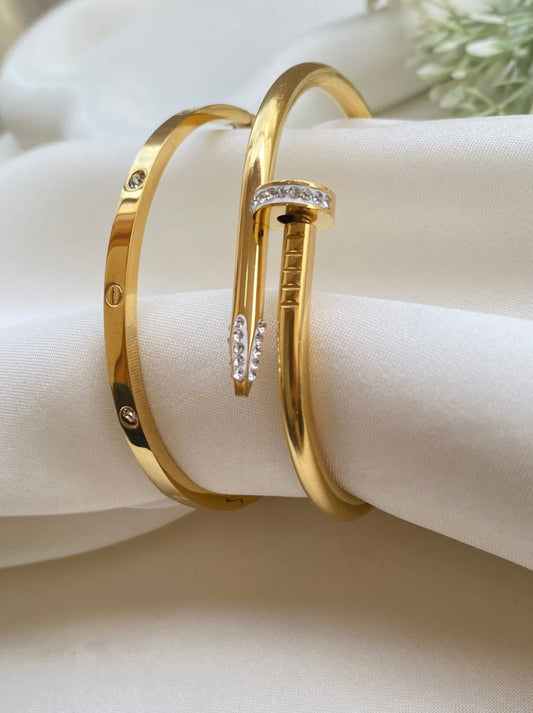 Nail and Cartier Bracelet Combo Set kohi shop