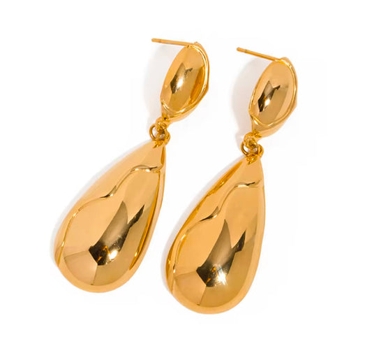 Luxurious Golden Droplets Earring kohi shop