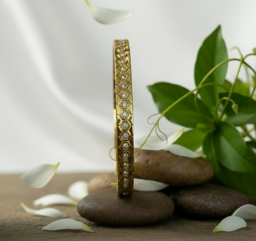 Zirconia Diamond Bangle