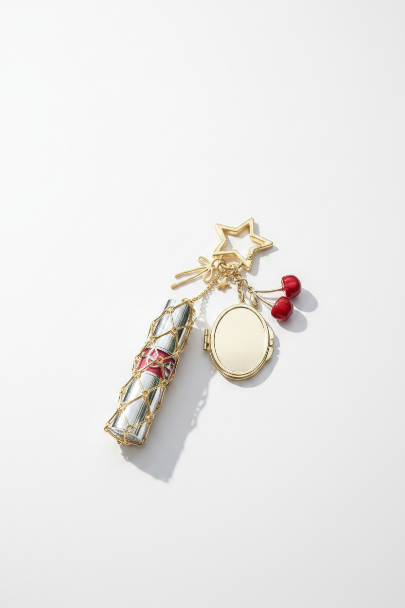 Viral Cherry Keychain