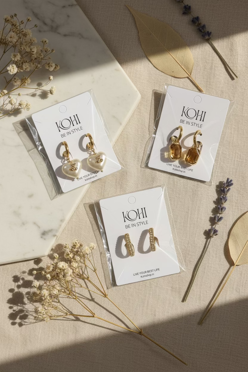 Trendy Earring set - Pack of 3