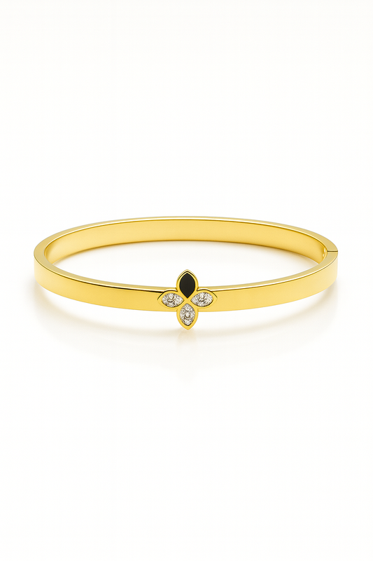 Studded Cloverleaf Bangle kohi shop