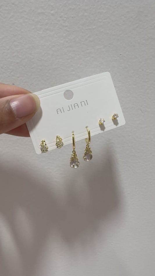 Zirconia Leaf Combo Set